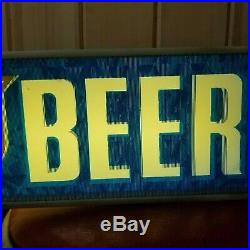 Old vintage Old Style Beer Cold Beer wall mount lighted sign