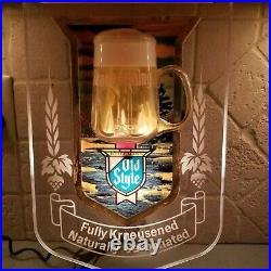 Old vintage old style beer bubbler bubbling mug beer lighted sign