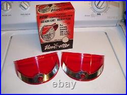 Original 1950s nos Headlight Visorettes Vintage GM Chevrolet Ford Harley parts