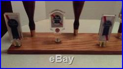 Pabst & Old Style Beer Tap Handle Wooden Display With 8 Vintage Tap Handles
