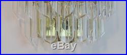 Pair Of Vintage Regency Venini Style Lucite Wall Sconces (display Old Stock)