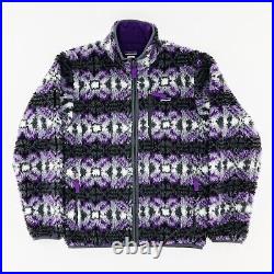 Patagonia Mens Medium Classic Retro-X Cardigan Deep Pile Fleece Jacket Purple