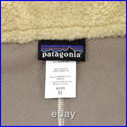 Patagonia Mens XL Classic Retro-X Jacket Deep Pile Fleece Windproof Natural Bro