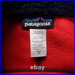 Patagonia Vest Mens Medium Blue Classic Retro-X Full Zip Pockets Deep Pile