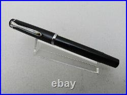 Pelikan M100 Old Style Black/silver Fountain Pen B Nib Vintage Rare Excellent