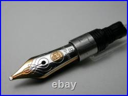 Pelikan M300 Nib 14c 585 Gold B Two Chicks Old Style Vintage Part Fountain Pen