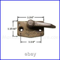 Pella Double Hung Window Push Button Lock & Keeper Screws Old Style Copperite Pella Double Hung Window Push Button Lock & Keeper Screws Old Style Copperite