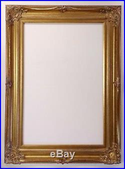 Picture Frame 24x36 Vintage Antique Style Baroque Bronze Old Gold Ornate 801G