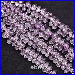 Pink Amethyst Beads, Concave Cut Teardrop, Rare AAA+ Gift, 8x11-9x15mm 8 Inch