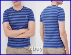 Polo Ralph Lauren 90s Stripes Retro Tee T-Shirt Shirt Custom Fit Pure Cotton L