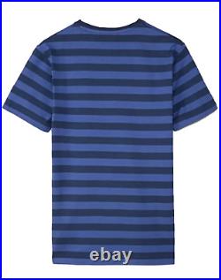 Polo Ralph Lauren 90s Stripes Retro Tee T-Shirt Shirt Custom Fit Pure Cotton L