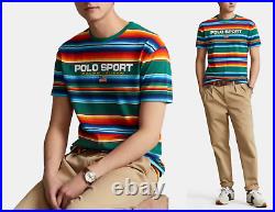 Polo Ralph Lauren Desert Awning Stripe Forest Tee Shirt Classic Fit S