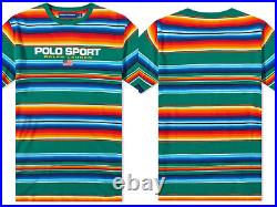 Polo Ralph Lauren Desert Awning Stripe Forest Tee Shirt Classic Fit XXL