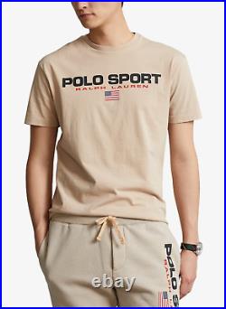 Polo Ralph Lauren Flag Logo Tee T-Shirt Classic Fit Pure Cotton Top BNWT L