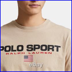 Polo Ralph Lauren Flag Logo Tee T-Shirt Classic Fit Pure Cotton Top BNWT L