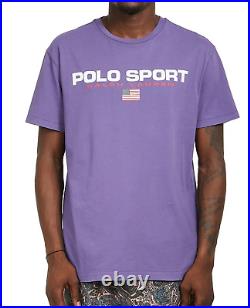 Polo Ralph Lauren Flag Logo Tee T-Shirt Classic Fit Pure Cotton Top Bnwt-Rrp