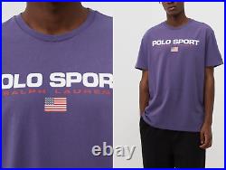 Polo Ralph Lauren Flag Logo Tee T-Shirt Classic Fit Pure Cotton Top Bnwt-Rrp