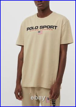 Polo Ralph Lauren Flag Logo Tee T-Shirt Classic Fit Pure Cotton Top XXL