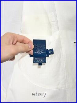 Polo Ralph Lauren Mens Unlined Linen Cotton Old Money Style Sport Coat Size 40R