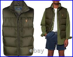 Polo Ralph Lauren Quilted Gillet down-Vest Jacket Fringe Down Vest New XS