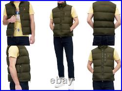 Polo Ralph Lauren Quilted Gillet down-Vest Jacket Fringe Down Vest New XS