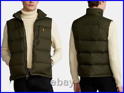 Polo Ralph Lauren Quilted Gillet down-Vest Jacket Fringe Down Vest New XS