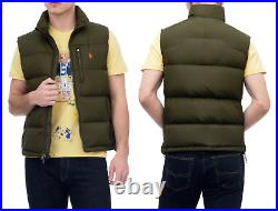 Polo Ralph Lauren Quilted Gillet down-Vest Jacket Fringe Down Vest New XS