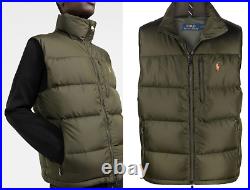 Polo Ralph Lauren Quilted Gillet down-Vest Jacket Fringe Down Vest New XS