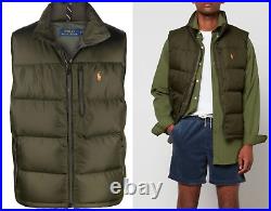 Polo Ralph Lauren Quilted Gillet down-Vest Jacket Fringe Down Vest New XS