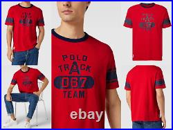 Polo Ralph Lauren Track Team Tee Shirt Classic Fit Pure Cotton Top L