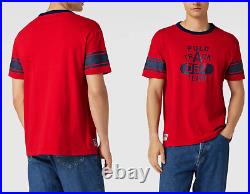 Polo Ralph Lauren Track Team Tee Shirt Classic Fit Pure Cotton Top L