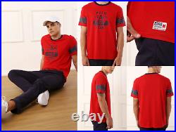 Polo Ralph Lauren Track Team Tee Shirt Classic Fit Pure Cotton Top L