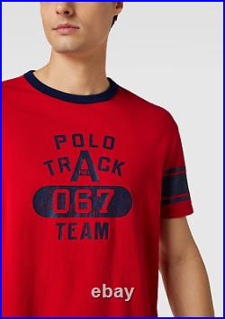 Polo Ralph Lauren Track Team Tee Shirt Classic Fit Pure Cotton Top S