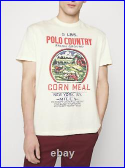 Polo Ralph Lauren Vintage Logo Tee T-Shirt Classic Fit Cotton Top New L