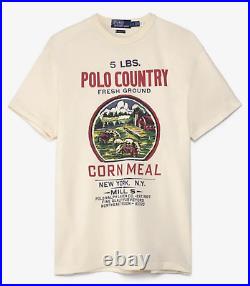 Polo Ralph Lauren Vintage Logo Tee T-Shirt Classic Fit Cotton Top New L