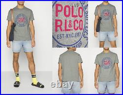 Polo Ralph Lauren Vintage Logo Tee T-shirt Shirt Classic Fit Cotton Top New XXL