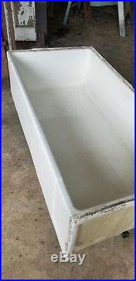 Porcelain bath tub alcove style vintage salvaged from old 1950's home