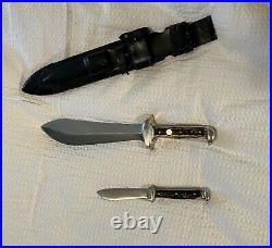 Puma Rare Vintage (1969, 53 Years Old) Stag 2 Knife Twin Set With Sheath & Box