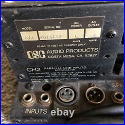 QSC a42 power amplifier tested turns on Vintage Old Style Heavy Duty As Is GS13