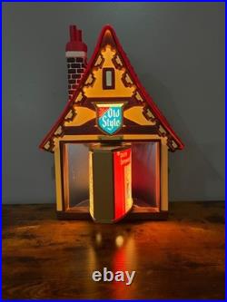 RARE 1960's VTG Heileman's OLD STYLE Beer Chalet MOTION Bar Light Sign! MINTY