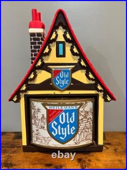 RARE 1960's VTG Heileman's OLD STYLE Beer Chalet MOTION Bar Light Sign! MINTY