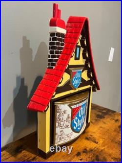 RARE 1960's VTG Heileman's OLD STYLE Beer Chalet MOTION Bar Light Sign! MINTY