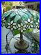 RARE-ANTIQUE-OLD-LEADED-SLAG-STAINED-GLASS-HANDEL-TIFFANY-STYLE-LAMP-c-1905-01-cg