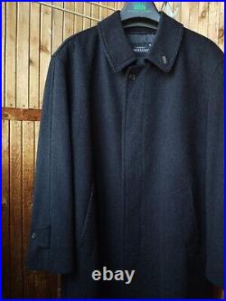 RARE Commander Wool Coat Men's Size L Pure Wool Trench Gaenslen & Volter Fab NEW