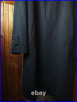 RARE Commander Wool Coat Men's Size L Pure Wool Trench Gaenslen & Volter Fab NEW