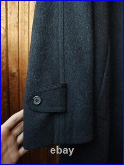 RARE Commander Wool Coat Men's Size L Pure Wool Trench Gaenslen & Volter Fab NEW