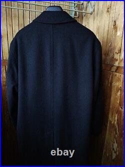 RARE Commander Wool Coat Men's Size L Pure Wool Trench Gaenslen & Volter Fab NEW