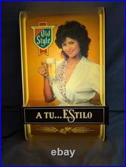 RARE Heilemans Old Style Beer Light Up Sign Vtg 1984 A TU. ESTILO