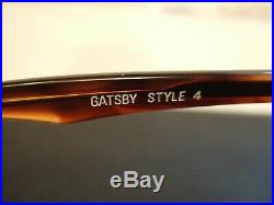 RARE NEW OLD STOCK Vintage B&L Ray-Ban Gatsby Style 4 Tortoise Shell Sunglasses