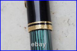 RARE Old Style 1980's Vintage PELIKAN R400 Green Striate Rollerball MINT RARE Old Style 1980's Vintage PELIKAN R400 Green Striate Rollerball MINT